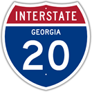 Interstate 20 in Georgia