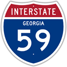 Interstate 59 in Georgia