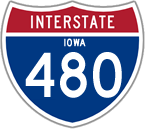Interstate 480 in Iowa