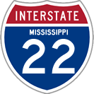 Interstate 22 in Mississippi