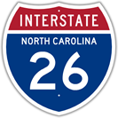 Interstate 26 in North Carolina