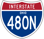 Interstate 480N in Ohio