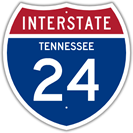 Interstate 24 in Tennessee