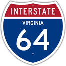 Interstate 64 in Virginia