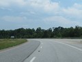 Interstate 185 South as it curves to the east, at the southwestern corner of the Greenville area. (Photo taken 5/27/17).