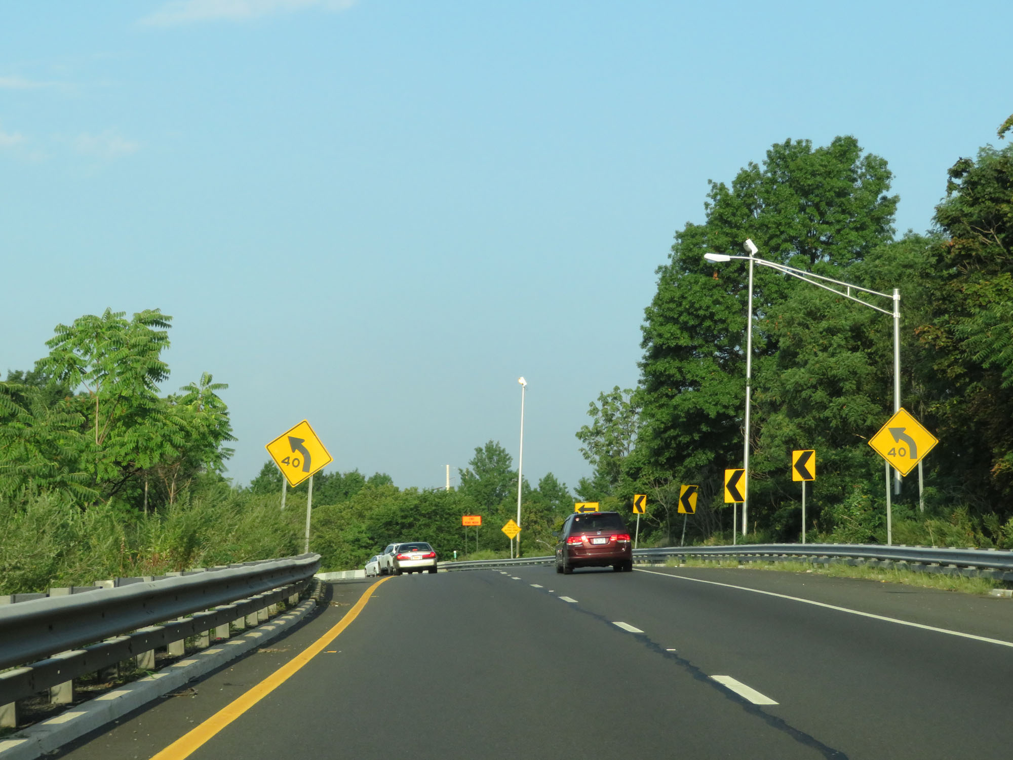 New Jersey Interstate 278 Westbound Cross Country Roads