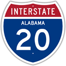 Interstate 20 in Alabama