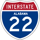 Interstate 22 in Alabama