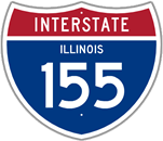 Interstate 155 in Illinois