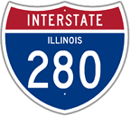 Interstate 280 in Illinois