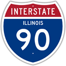 Interstate 90 in Illinois