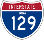 Interstate 129 in Iowa