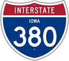 Interstate 380 in Iowa
