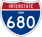 Interstate 680 in Iowa
