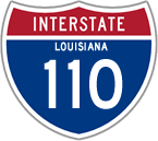 Interstate 110 in Louisiana