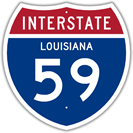Interstate 59 in Louisiana