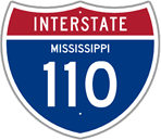 Interstate 110 in Mississippi