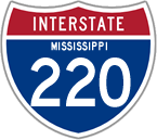 Interstate 220 in Mississippi