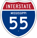 Interstate 55 in Mississippi