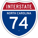 Interstate 74 in North Carolina