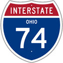 Interstate 74 in Ohio