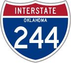 Interstate 244 in Oklahoma