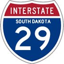 Interstate 29 in South Dakota