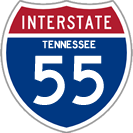 Interstate 55 in Tennessee