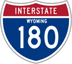 Interstate 180 in Wyoming