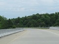 View of the ramp to Interstate 385 North as it curves to the north to meet I-385. (Photo taken 5/27/17).